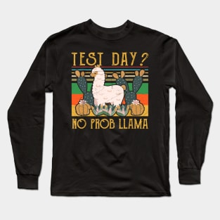 Test Day Teaching Funny Teacher Exam Testing Long Sleeve T-Shirt